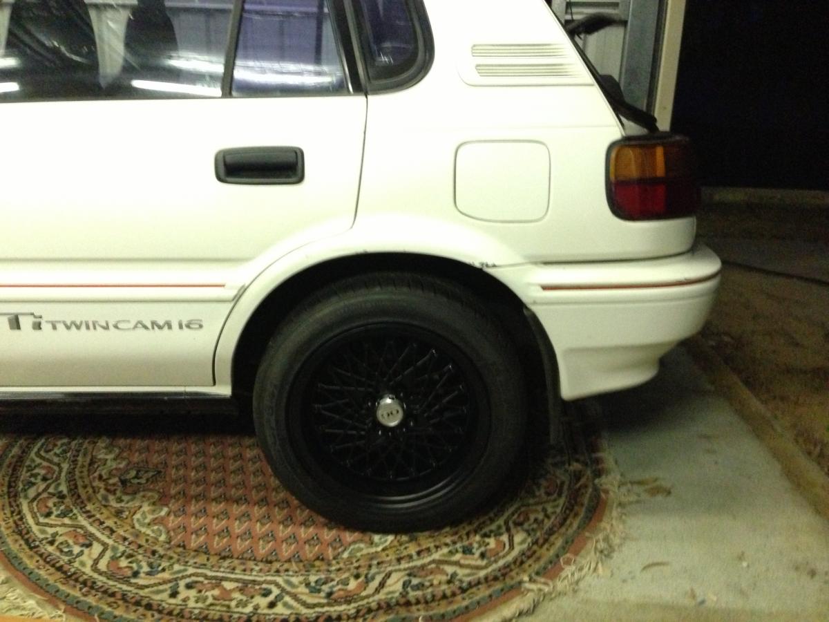 Ae92 Wheel And Tyre Fitment.