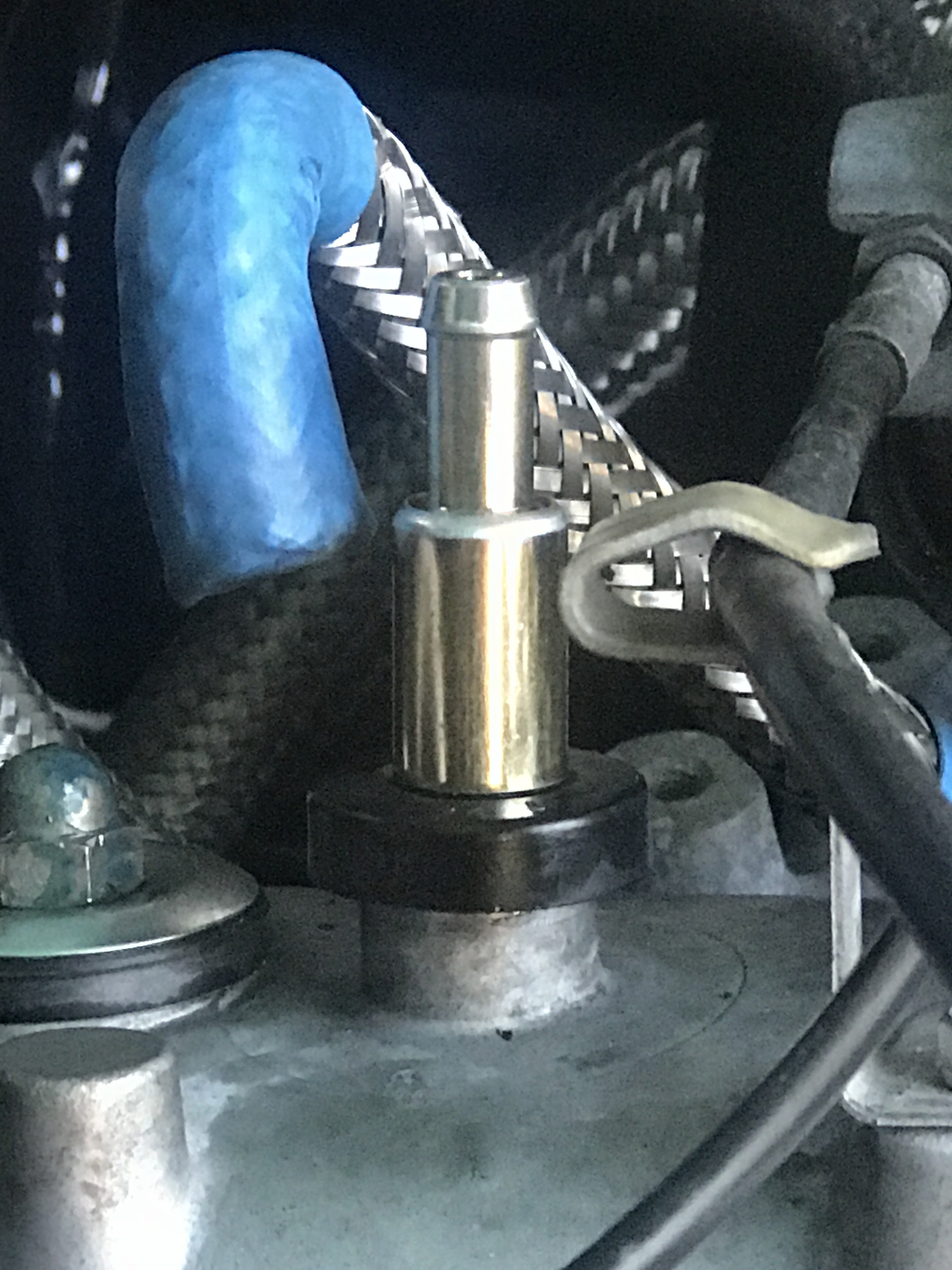 Which way does the Pcv valve go
