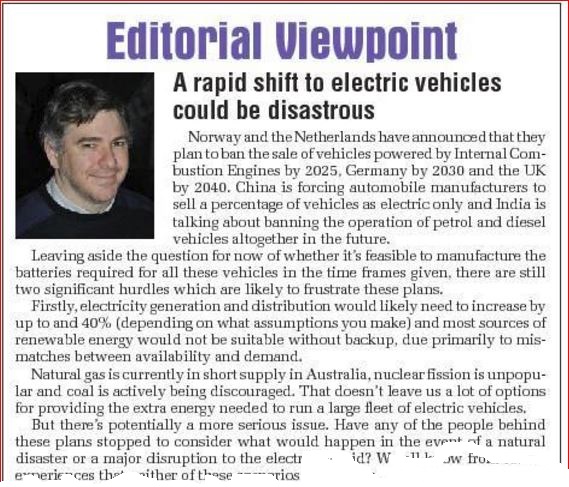 The End of ICE Cars is Coming !