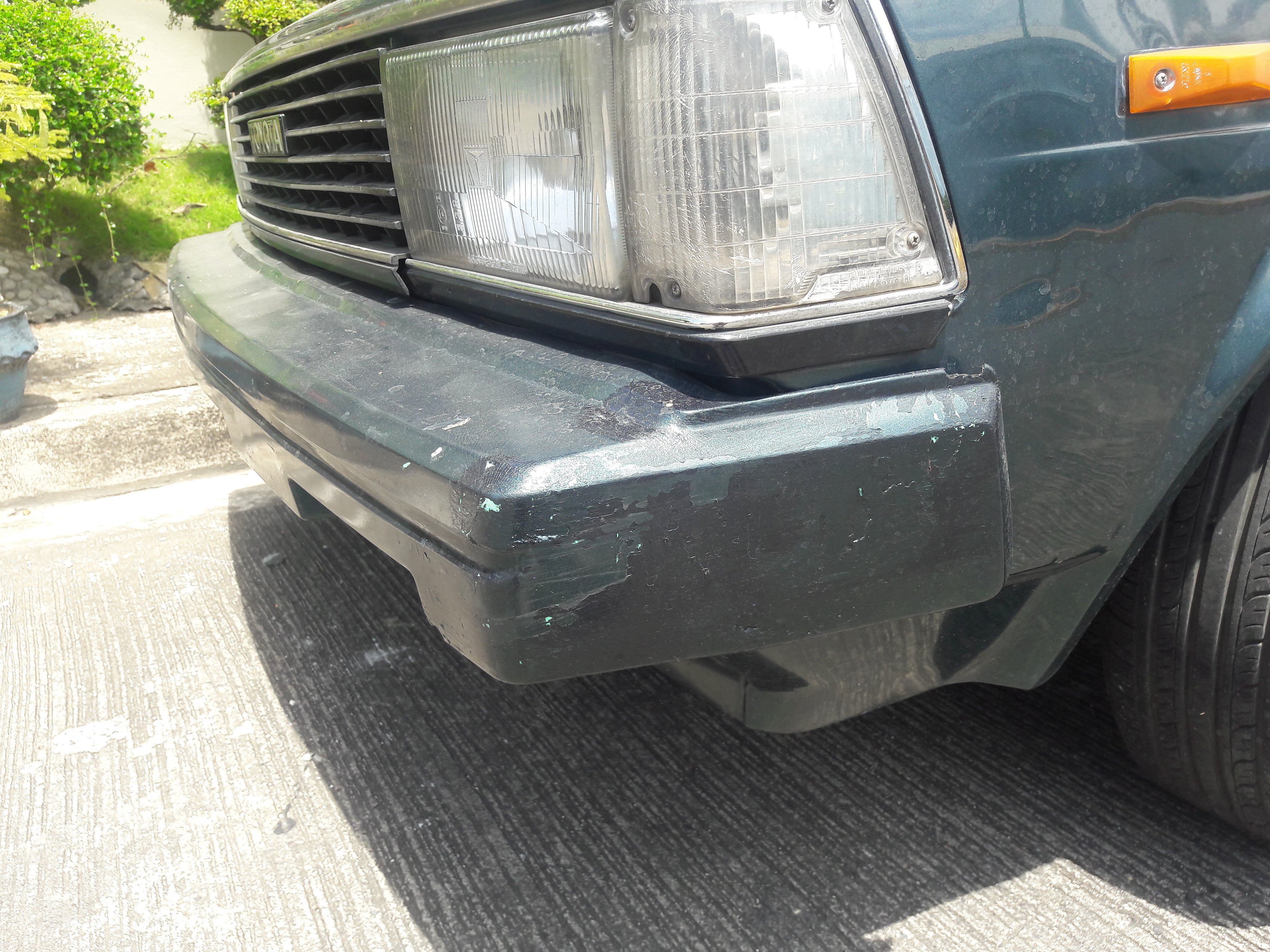 Flat front(rectangular headlights) conversion to quadlamps